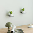Small Floating Shelves for Wall Decor, Wall Mounted Wood Shelf for Bedroom, Living Room, Bathroom, Kitchen, Nursery, Mini Display Ledge Shelf with Lip Set of 2-4 Inches, Grey
