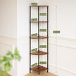 Yoobure Corner Shelf Stand, 5-Tier Bookshelf, 65