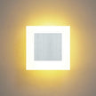 Kawell Modern 10W LED Wall Sconces Indoor LED Wall Light Square Acrylic LED Wall Lamp Minimalists LED Wall Light Sconce for Bedroom Living Room Stairwell Hallway Lounge, Warm White