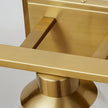 3-Light Brushed Brass Bathroom Vanity Lights, Gold Bathroom Light Fixtures Over Mirror with Globe Glass Shade, 22in Modern Wall Sconces for Bath Mirror Bedroom Hallway, E26 Base (Bulbs Not Included)