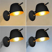 Kawell Modern Metal Wall Sconce Light Fixture Hardwired Indoor Night Light for Bedroom Living Room Kitchen Study Room, Minimalist Black Finish