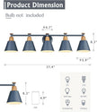 FEMILA 5 Light Bathroom Vanity Light, 37.4