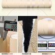 Q QIHANG Simple Fashionable Non-Woven Wallpaper 3D Embossed Three-Dimensional Flocking Foaming Wave Stripes Bedroom Living Room TV Background Wall Shop Decoration20.87 Wx393.7 L Non-Pasted (Beige)