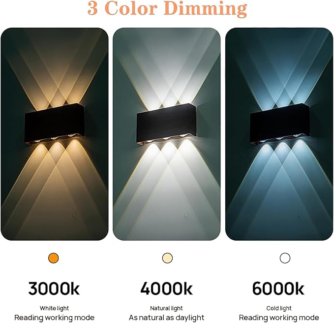 Shelprojsu LED Cordless Wall Sconce, 5200mAh Rechargeable Battery Operated Wall Lamp with Remote Control, 3 Colors and Dimmable Magnetic Wireless Wall Light (Walnut, 2PCS)