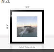 Wiscet 12x12 Picture Frame Set of 9, Gallery Wall Frame Set Display Pictures 8x8 with Mat or 12 x 12 Without Mat, Square Collage Picture Frames for Wall, Black