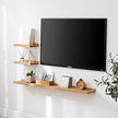 Floating Shelf for Wall Natural Oak Wood Wall Shelves 12 Inch (Upgrade Width 6