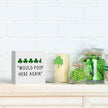 St Patricks Day Decor Funny Bathroom Shamrock Decor Green Would Poop Here Again Wood Sign Funny Home Tabletop Shelf Desk Decor 5 X 5 Inches