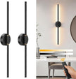 Battery Operated Wall Sconces Set of 2, Dimmable 8000mAh Rechargeable Wall Lights, LED Wall Lamp with Remote Control