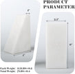 Marble Book Ends Decorative, Unique Bookends for Shelves, White Stone Bookends Holds Heavy Books, Weighted Book Holder Stopper for Home Office Desk Bookshelf Decoration, Set of 2