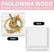 Funny Easter Sign Easter Bunny Decor Decorations Bunny Spring Flower Sign Decor Table Decorations Indoor for Home Office Desk Table Shelf Tiered Tray 5 X 5 Inch