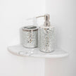 Marble Corner Shower Shelf, 9 Inch Carrara White Marble Corner Shelf for Bathroom Shower Decor, Wall Mounted, Polished, 2 Pcs