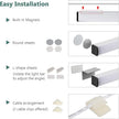 ASOKO Plug-in Under Cabinet Lighting - 12 Inch LED Strip Bar, Cool White 6000k USB Cabinet Light, Slim Undercounter Light for Kitchen/Cupboard/Workbench/Shelf/Desk