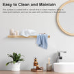 AZSKY Live Edge Floating Shelves for Wall, 36 Inch Floating Shelf, Farmhouse Decor Thick Unique Wood Shelf for Storage Living Room Bedroom Kitchen-Wall Shelf Set of 1 Natural Pine