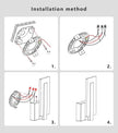 Hardwire Modern Wall Sconces with Stepless Adjustable 10%-100% 7W Acrylic LED Wall Light Brightness Suitable for Living Room Corridor Bedside (Warm White 3000K 1 Pack)