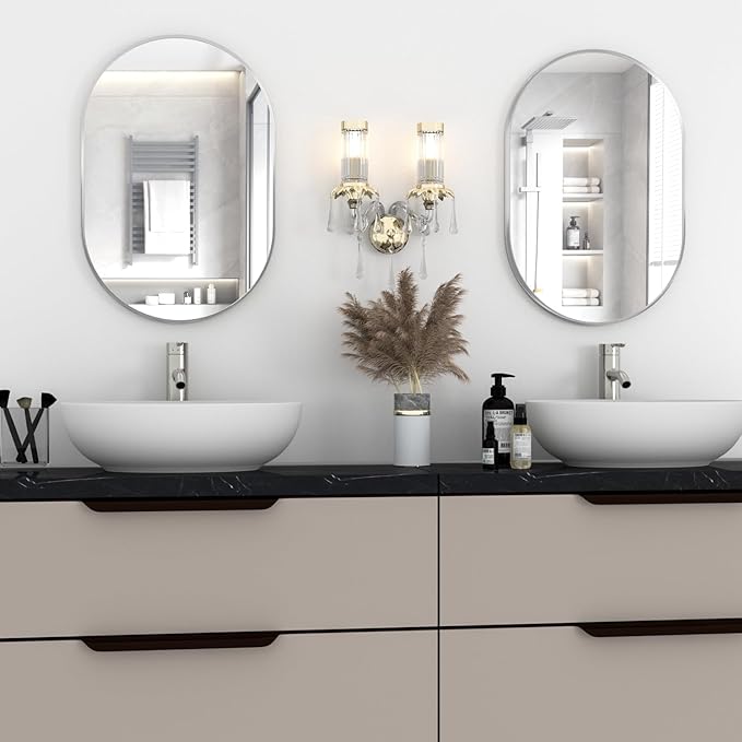 Oval Bathroom Mirror Wall Vanity Oval Mirrors, 20
