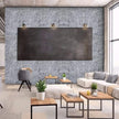 Okydoky Grey Stone Peel and Stick Wallpaper, 17.7
