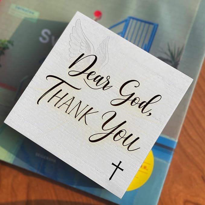 Christian Wooden Box Sign5x5 Inch - 