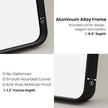 Black Bathroom Mirror, 20x30 Inch Rounded Rectangle Matte Framed Wall Mounted Mirror, Bathroom Vanity Mirror, Tempered Glass, Anti-Rust, Horizontal/Vertical