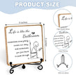 Funny Bathroom Decor, Bathroom Wooden Sign with Stand Decor, Farmhouse Home Toilet Desk Shelf Accessories, Rustic Table Decorations Supplies
