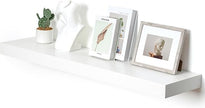 48 Inch White Floating Shelf | 12 Inch Deep Floating Shelves Set of 1 | 48