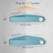 Sotfamily Plastic Shower Caddy Corner (For 90° Only), 4 Pack Adhesive Corner Shower Shelves for Bathroom Organizers and Storage, Light Blue
