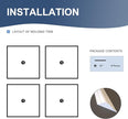 NeatiEase 4 Set Peel and Stick Wall Molding Trim Kit, 20