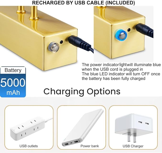 FUNCHDAY Picture Light Wireless, Rechargeable Gallery Light Battery Operated, 280LM Dimmable Art Lighting with Remote, 16