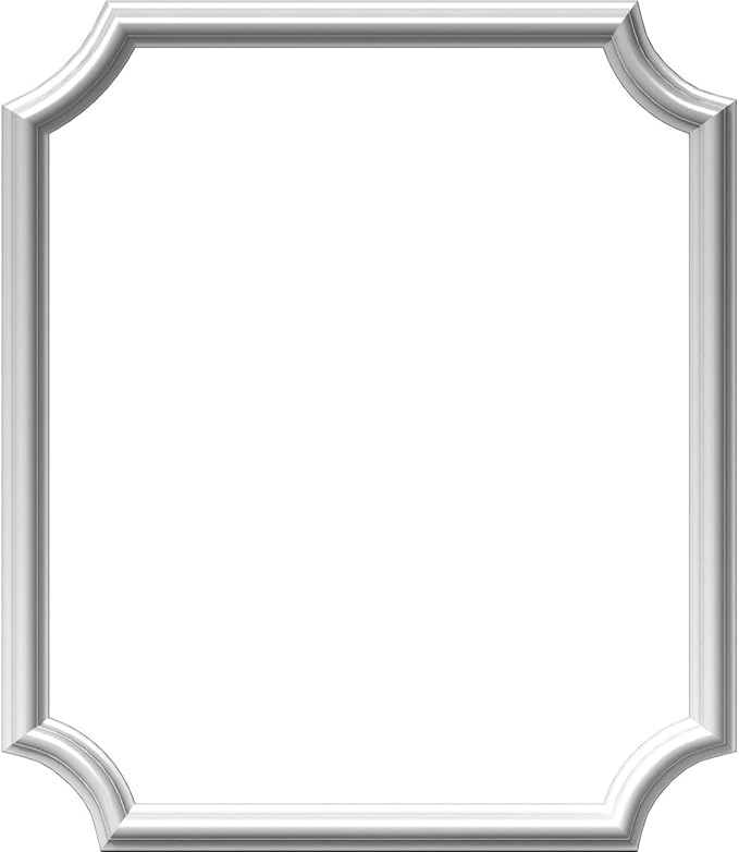 Ekena Millwork PNL24X28AS-02 24"W x 28"H x 1/2"P Ashford Molded Scalloped Wainscot Wall Panel