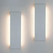 KICAAO 15.7in White Modern Wall Sconce 2-Pack,16W Indoor Vanity Light Up and Down LED Vanity Light for Bathroom Wall Lighting Fixtures Not Dimmable Not Plug (Warm Light 3000K)