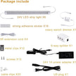 LABOREDUCER Under Cabinet Lighting Plug in Cold White 6000K, 6 Pack 11inch LED Under Cabinet Lights Wired Hardwired Linkable Dimmable with Power Adapter, 24V Under Counter Lights for Kitchen Shelf