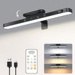 WILLED 5W Picture Lights, 3 Colors Rechargeable Battery Operated Picture Frame Lights, Poster Lights with Remote, Dimmable & Timer, Gallery Light, Art Display Lighting for Paintings Wireless, Black