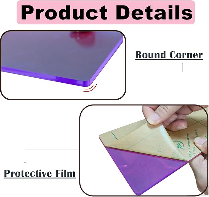 iobiotio Small Floating Shelves, 12 x 4'' Shelves for Wall, Modern Decorative Floating Shelves for Home Office, Wall Mounted, Purple, 2 Pcs