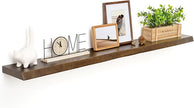 RICHFOCUS Live Edge Wood Floating Shelves 55