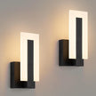 Modern LED Wall Sconce Lighting, 8W Indoor Acrylic Wall Light Set of 2, 3000K Warm White Hardwired Black Wall Mounted Lights for Hallways, Bedrooms, Hallways, Living Room, Home Room Decor