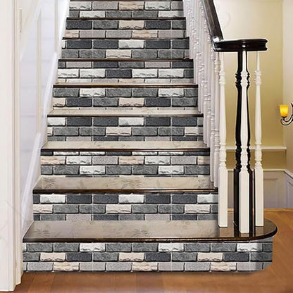 Yancorp 32.8ft Peel and Stick Wallpaper Dark Grey Stone Brick Wallpaper Self-Adhesive Backsplash Decorative Wallpaper Wall Covering…