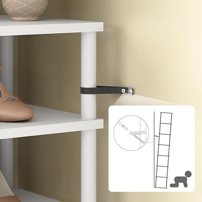 HOOBRO Vertical Shoe Rack, 8-Tier Narrow Shoe Shelf, Shoe Storage Organizer for Small Space, 11