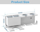 Hair Dryer Holder, Hair Tool Organizer Wall Mount, Metal Blow Dryer Holder, Curling Iron Holder, Curling Iron, Hair Dryer Wall Mount, Bathroom Accessories Tools Organizer, White
