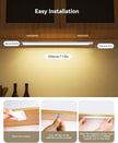Under Cabinet Lighting 12 Inch 3-Pack, Rechargeable Motion Sensor Light Indoor, Dimmable 3 Color Temps Closet Lights Battery Operated, Stick Wireless Under Counter Lights for Kitchen, Stairs