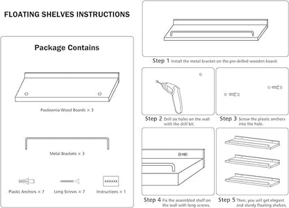32 inches Long Floating Shelves, Bathroom Decor Shelves Over Toilet, Farmhouse Wall Shelves for Living Room, Bedroom, Picture Frames, Plants, Kitchen, Set of 3 (Pink and White)