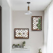 Wocred Set of 2 Rectangular Wall Mirror,Gorgeous Rustic Farmhouse Accent Mirror,Caramel Color Entry Mirror for Bathroom Renovation,Bedrooms,Living Rooms and More(11”x15”)
