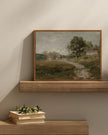 InSimSea Framed Canvas Wall Art Decor, Vintage Countryside Decor for Living Room Bedroom, Eathry Moody Art, Painting for Bathroom Office Hallway Room, 12