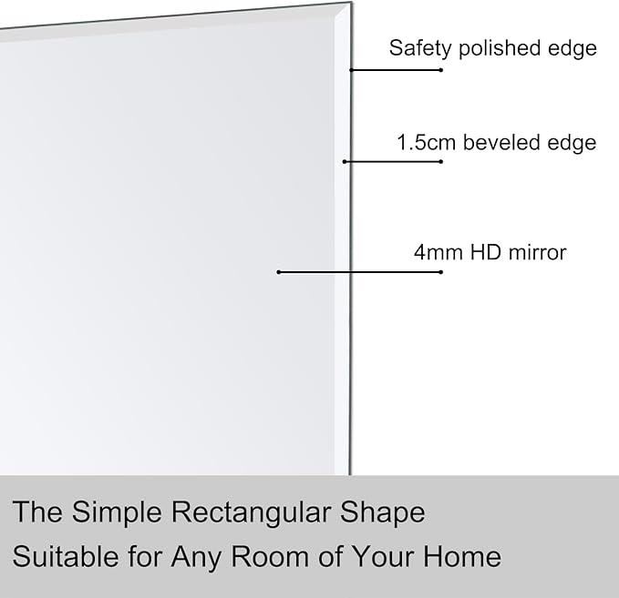 Ruomeng 2-Pack Bathroom Vanity Mirrors for Wall 24