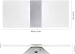 ChangM Modern Wall Sconce 12W, Set of 2 LED Wall Lamp Cool White Acrylic Material Hardwired Wall Mounted Wall Lights