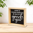 Rustic Farmhouse Dog Decor - Gift for Pet Lover - Double-sided Dogs Decor for Tiered Tray Table Desk Shelf Decoration