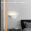 Repaintable Hardwired Wall Sconce, Minimalist Half-Sphere Gypsum Wall Light Fixture, Pure White Wall Mounted Lamp, Classic G9 Bulb Walls Lighting for Bedroom, Living Room, Hallway Decor