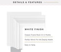 MCS Large Wall Mirror, Modern Rectangle Mirror Home Decor for Living Room, Bedroom, or Bathroom, 26.5 by 32.5 Inch, White