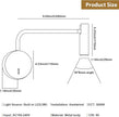 ZEROUNO Wall Mounted Reading Light for Bedroom, Hardwired Sconces with Switch LED 3000K Bedside Reading Lamp (Bronze)