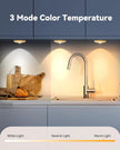 Rechargeable Puck Lights With Remote Control, 1500mAh Battery Operated Tap Lights, Dimmer & Timer Under Cabinet Light, Wireless LED Stick-On for Closet, Bedroom, Kitchen - Gold 12Pcs
