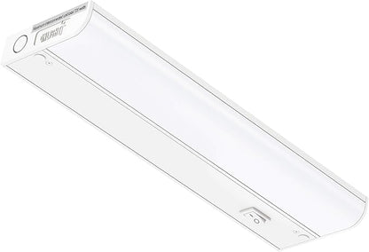 GETINLIGHT Inlight 12-inch Hardwired Only LED Under Cabinet Lighting, Daylight White(5000k), Dimmable, Matte White Finished, ETL Listed, IN-0201-11-WH-50