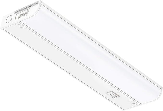 GETINLIGHT Inlight 12-inch Hardwired Only LED Under Cabinet Lighting, Daylight White(5000k), Dimmable, Matte White Finished, ETL Listed, IN-0201-11-WH-50
